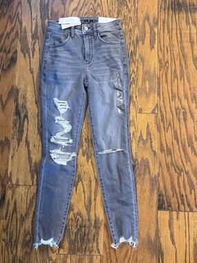 Pacsun Super Hi Rise Jegging Next Level Stretch Size 0 Gray Jeans